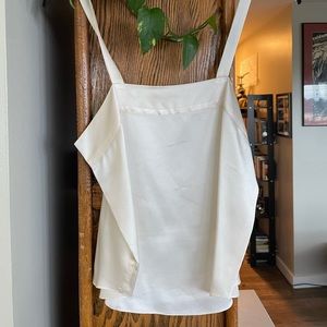 Vintage Nordstrom Brand Cream 100% Silk Tank